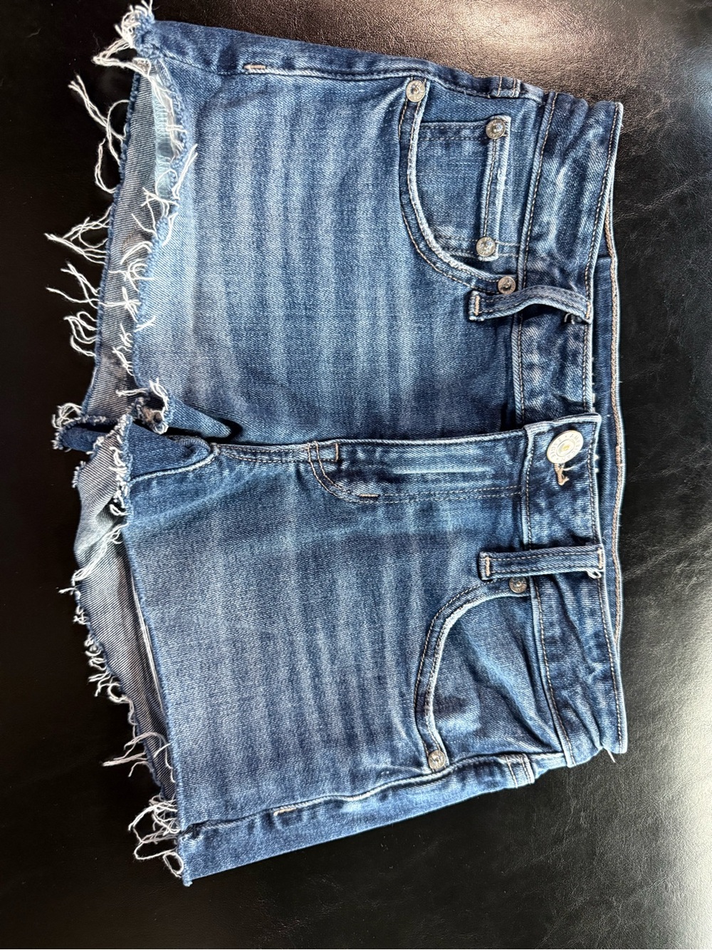 Women's Blue Denim Cutoff Shorts - size 2